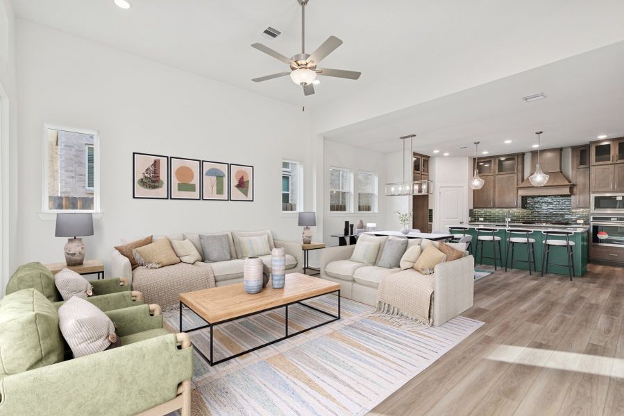 Furnished interior view inside a new home in Colton 45' Homesites, Todd Mission (Image 5).