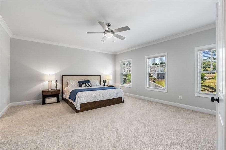 Furnished interior view inside a new home in , Johns Creek (Image 35). Furnished interior view inside a new home in , Johns Creek (Image 35).