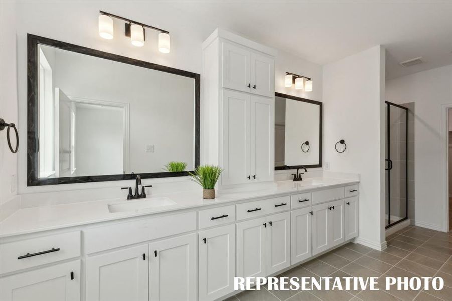 Designed with outstanding space and built for two, this owner's suite is the perfect place for you!  REPRESENTATIVE PHOTO