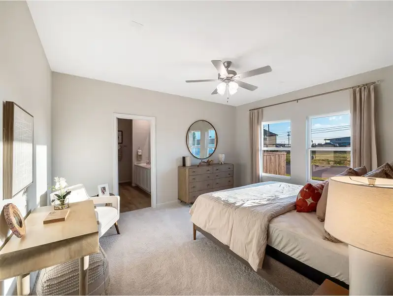 Representative furnished interior of a home built from the Pecan by CastleRock Communities in Chasin Heights, Converse (Image 18). Representative furnished interior of a home built from the Pecan by CastleRock Communities in Chasin Heights, Converse (Image 18).