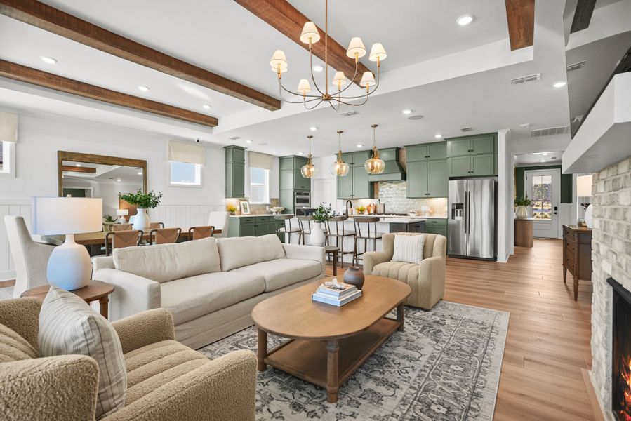 Representative furnished interior of a home built from the Palmary by Del Webb in Del Webb Carolina Ridge, Midland (Image 52).