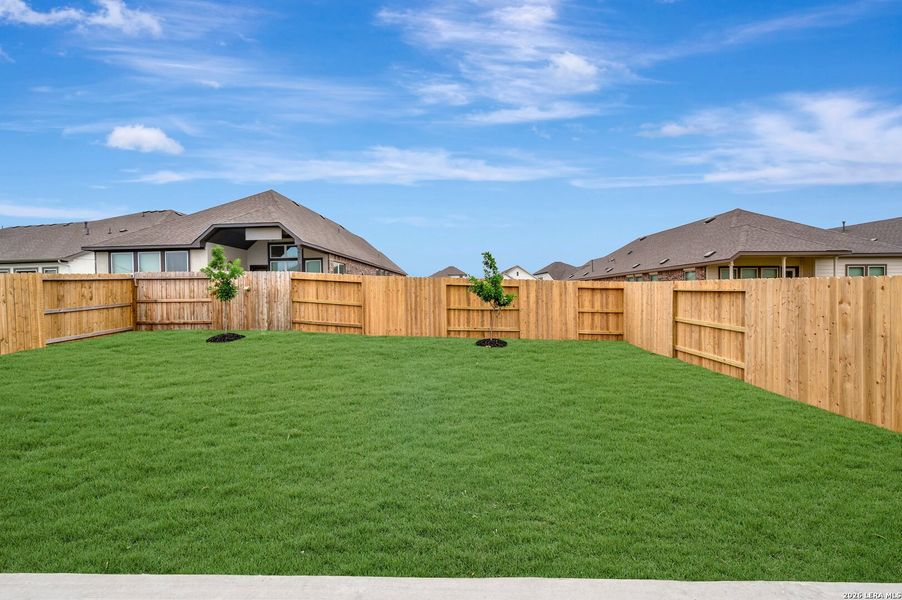 Exterior details and patio area of a home in Meyer Ranch – Select Reserve Series, New Braunfels (Image 4). Exterior details and patio area of a home in Meyer Ranch – Select Reserve Series, New Braunfels (Image 4).