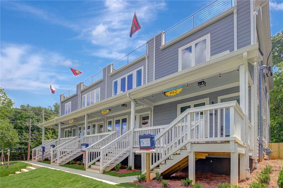 Exterior details and patio area of a home in , Atlanta (Image 25).