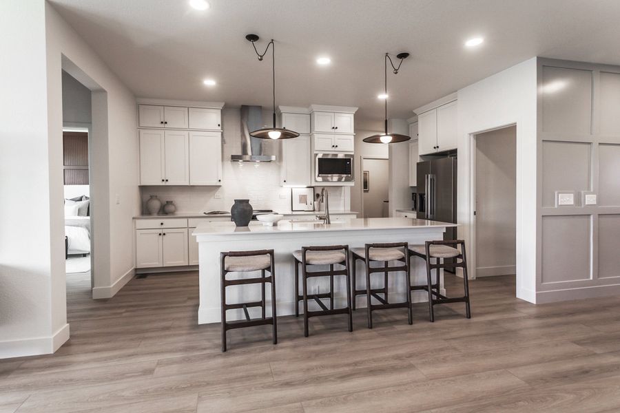 Representative furnished interior of a home built from the Christie by Hartford Homes in Trailside, Timnath (Image 18).