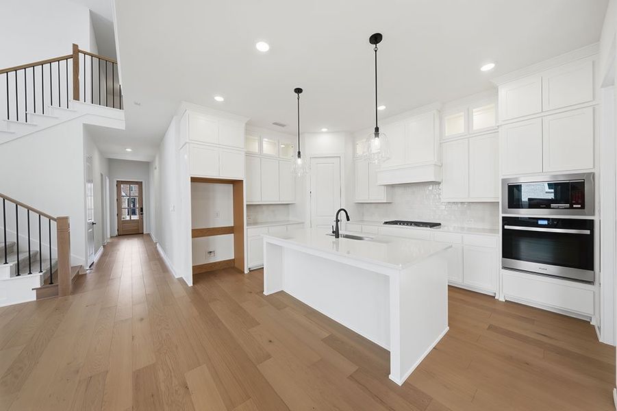 Furnished interior view inside a new home in Light Farms Brenham - 40' Lots, Celina (Image 11).