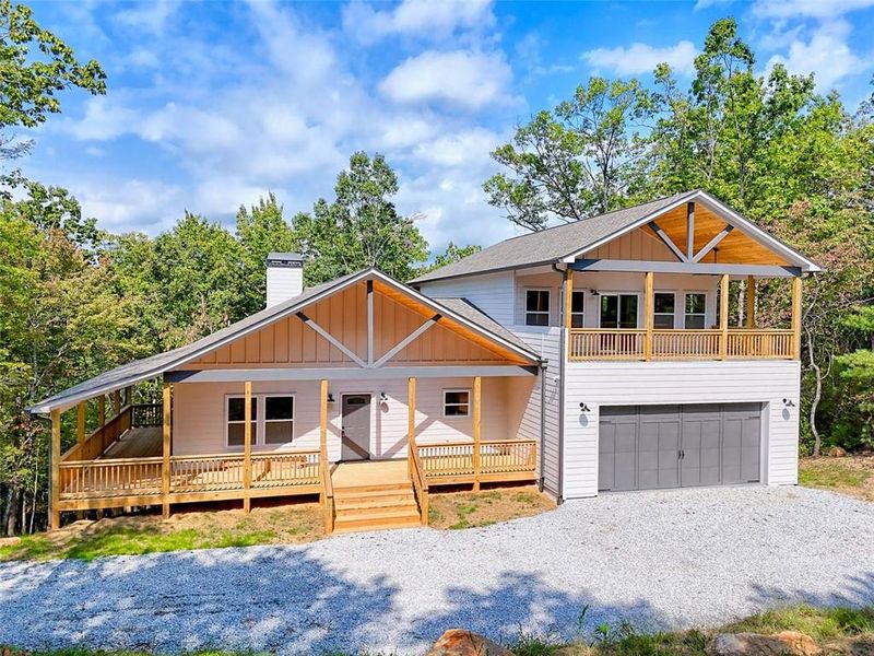 Front exterior of a new home in , Clayton, GA, highlighting curb appeal (Image 43).