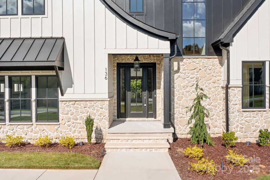 Exterior details and patio area of a home in , Mooresville (Image 31).
