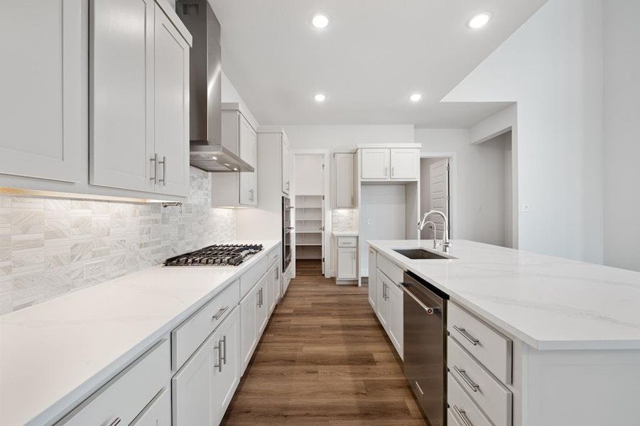 Furnished interior view inside a new home in Santa Rita Ranch, Liberty Hill (Image 8).