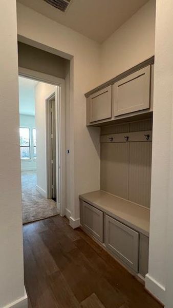 Tree bench for extra storage.