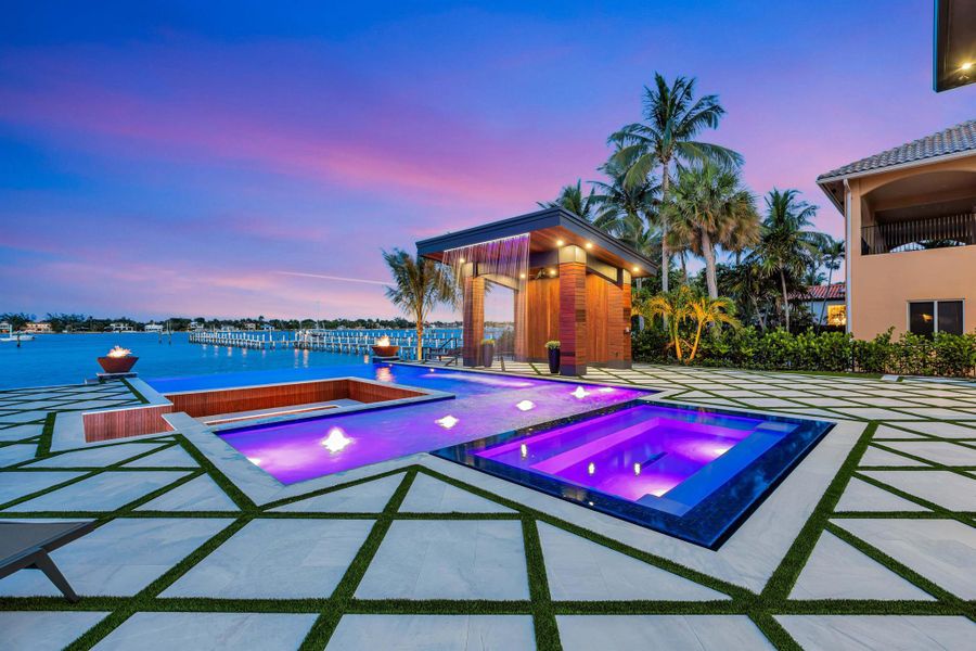 Exterior details and patio area of a home in , Lantana (Image 51).