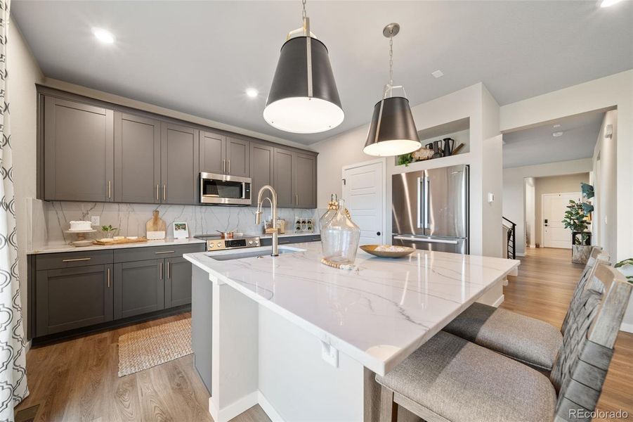 Furnished interior view inside a new home in , Aurora (Image 26).