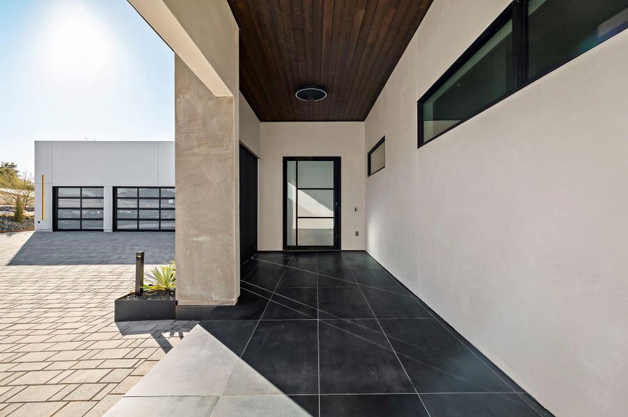 Exterior details and patio area of a home in , Spicewood (Image 26).