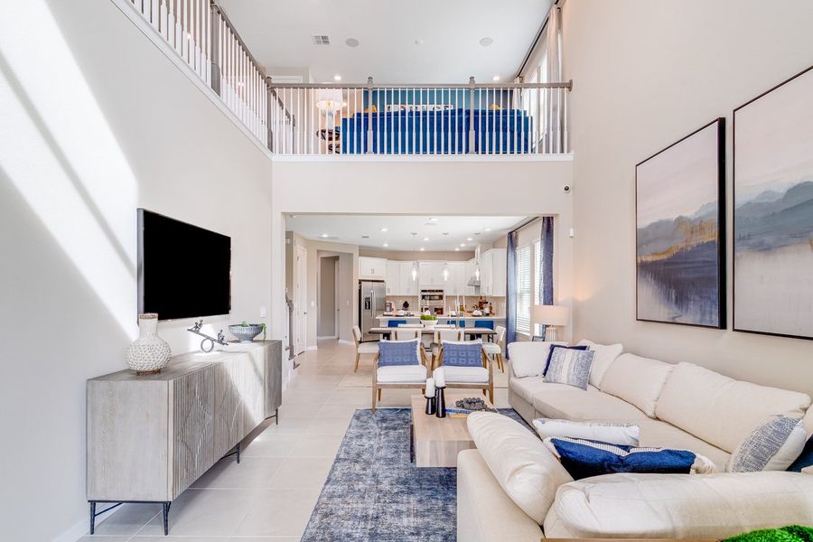 Furnished interior view inside a new home in Center Lake Ranch Community Group Page, St. Cloud (Image 24).