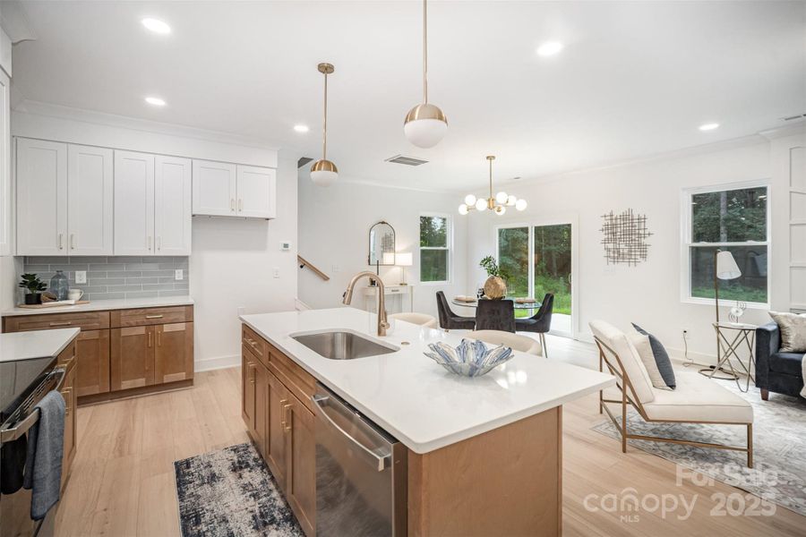 Furnished interior view inside a new home in , Hickory (Image 6).