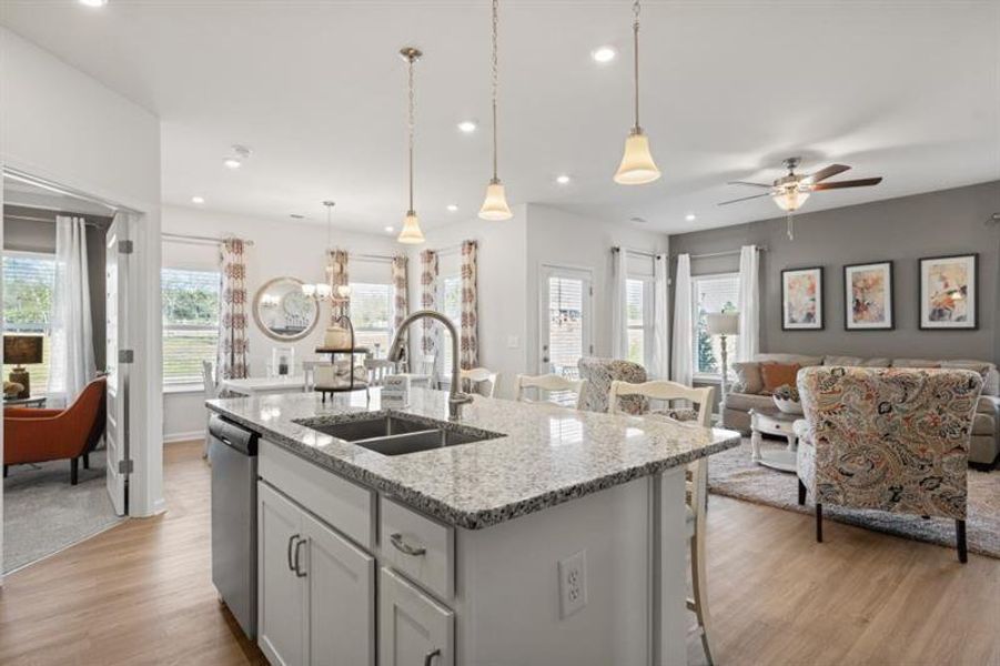 Furnished interior view inside a new home in Allen Manor, Hoschton (Image 15).