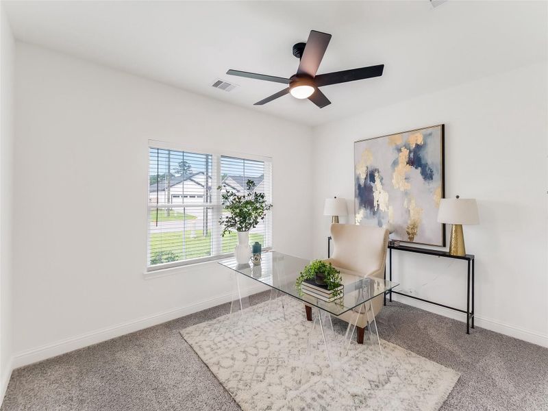 Furnished interior view inside a new home in , Splendora (Image 29).