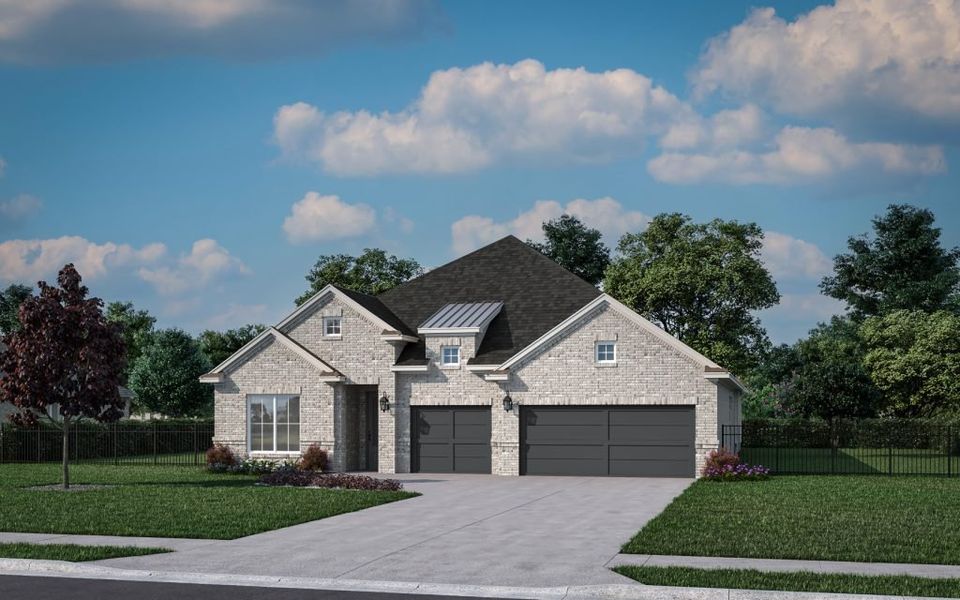 Representative exterior photo of a completed home built from the Taos by Stonefield Homes in Heath Golf and Yacht Club, Rockwall, TX (Image 30).