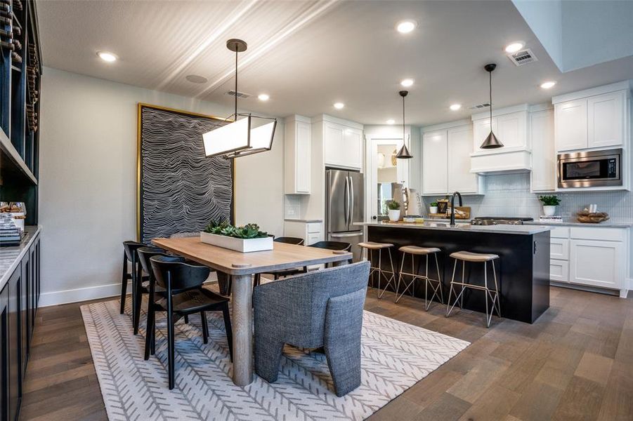 Furnished interior view inside a new home in Fields, Frisco (Image 6). Furnished interior view inside a new home in Fields, Frisco (Image 6).