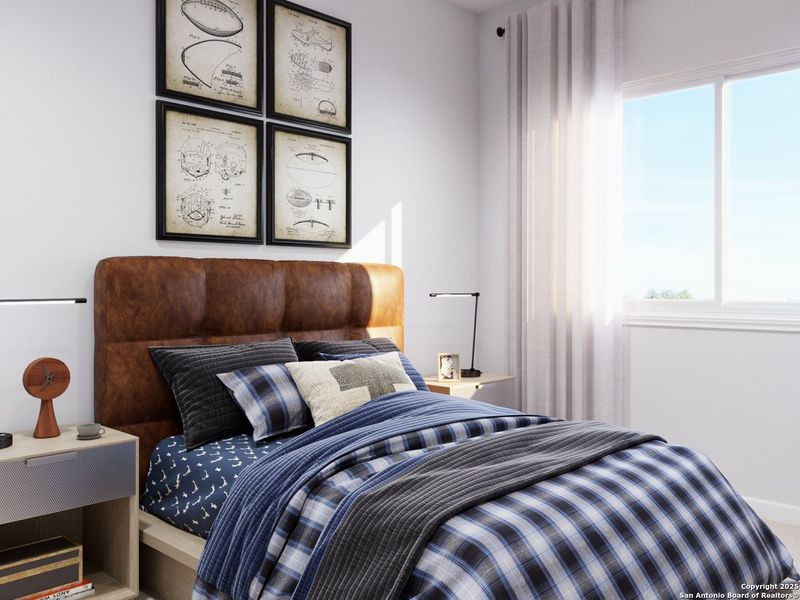 Furnished interior view inside a new home in Abbott Place, St. Hedwig (Image 25).