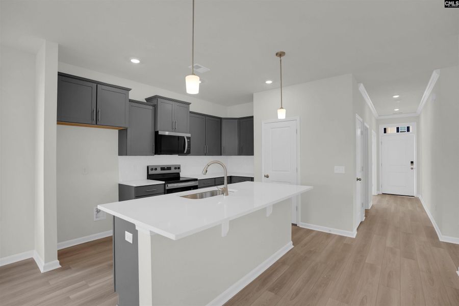 Furnished interior view inside a new home in Rolling Hills, Prosperity (Image 8). Furnished interior view inside a new home in Rolling Hills, Prosperity (Image 8).