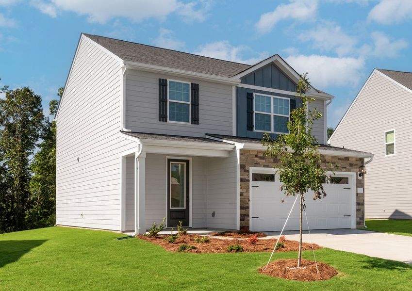 This home has a spacious two-car garage