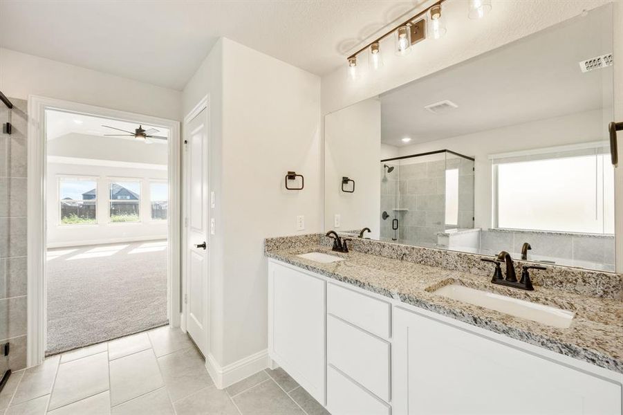 Furnished interior view inside a new home in Coyote Crossing, Godley (Image 20).