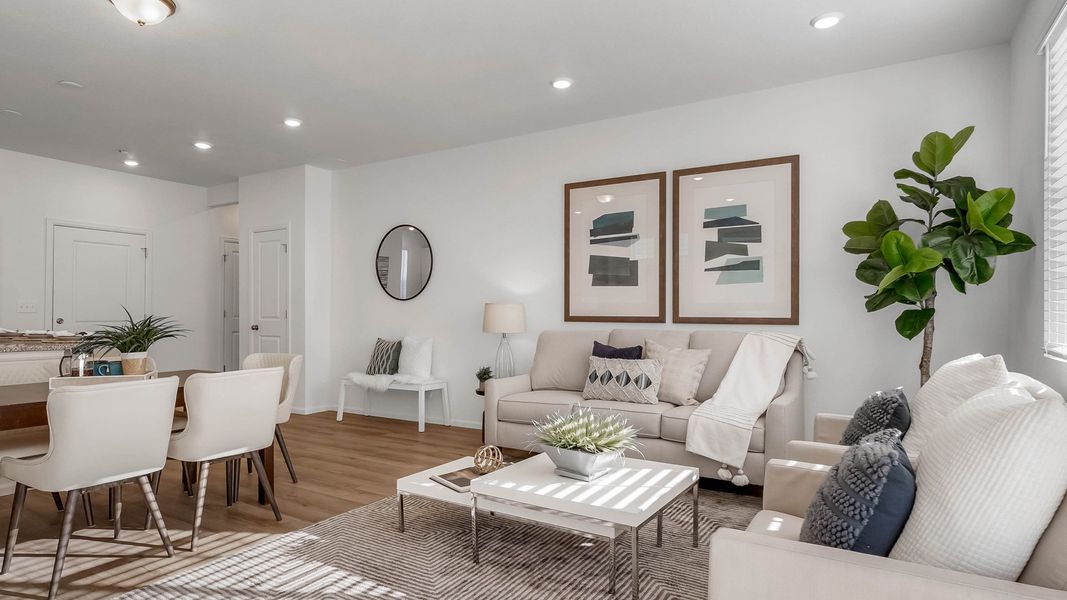 Furnished interior view inside a new home in Green Valley Ranch, Aurora (Image 16).