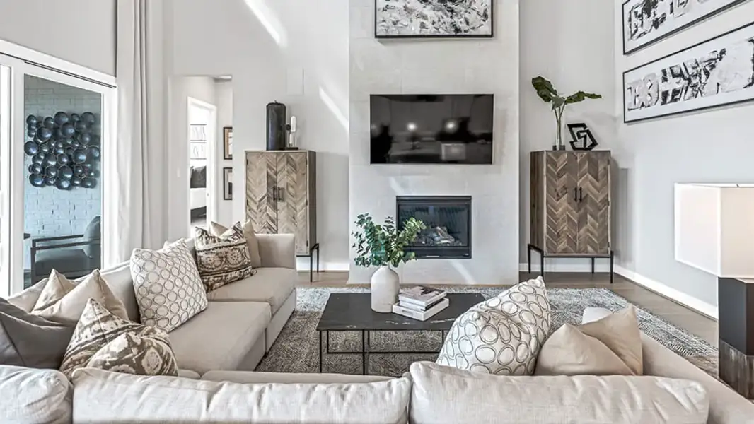 Furnished interior view inside a new home in Avalon at Cypress, Cypress (Image 4).