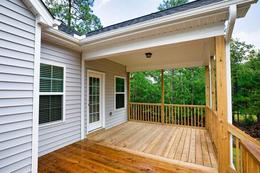 Covered Deck with Patio Option