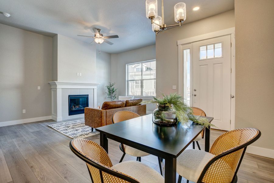 Representative furnished interior of a home built from the The Barrington by Landmark Homes in The Lakes at Centerra, Loveland (Image 5). Representative furnished interior of a home built from the The Barrington by Landmark Homes in The Lakes at Centerra, Loveland (Image 5).