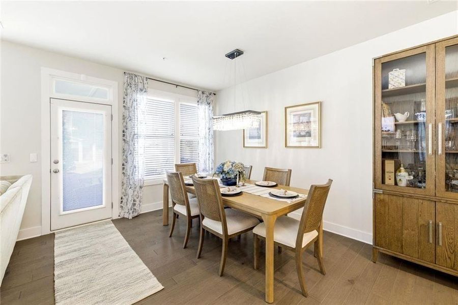 Furnished interior view inside a new home in , Cumming (Image 12).