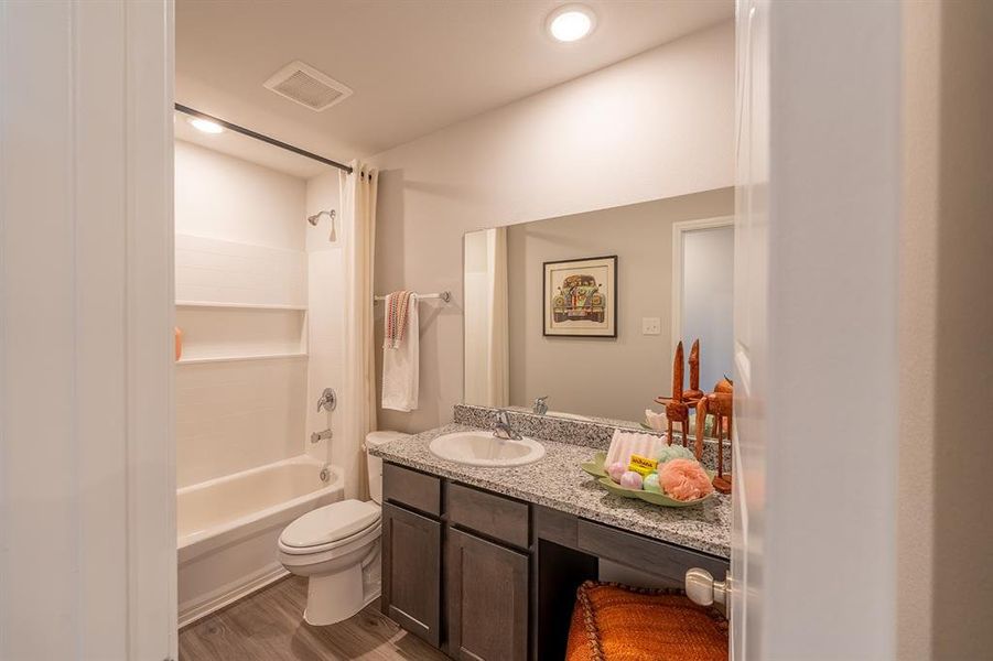 Furnished interior view inside a new home in Retreat at Fossil Creek, Fort Worth (Image 18).