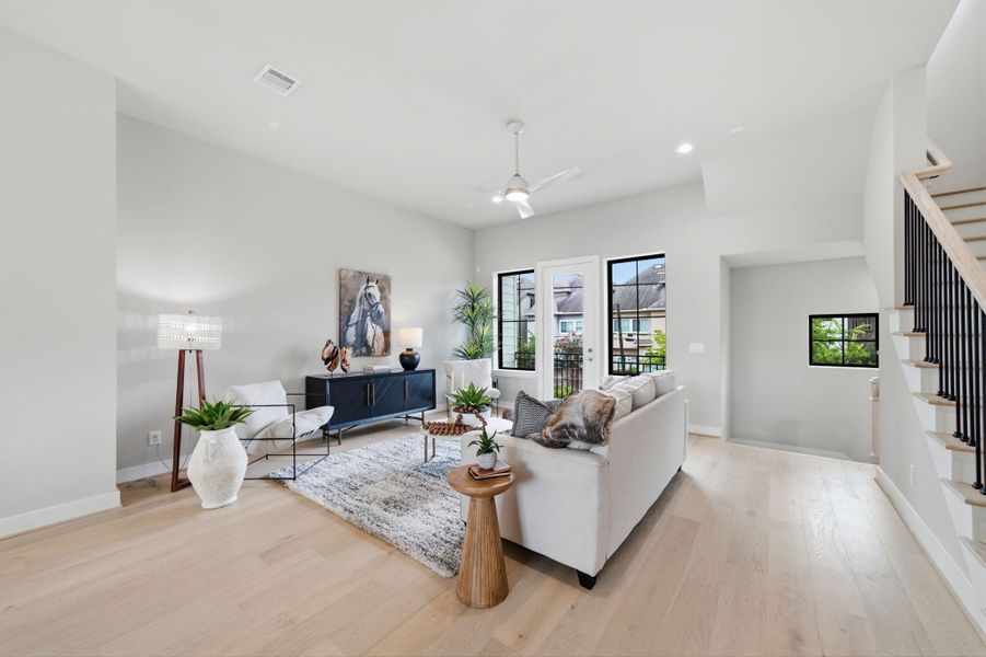 Furnished interior view inside a new home in Spring Valley Creek, Houston (Image 12). Furnished interior view inside a new home in Spring Valley Creek, Houston (Image 12).