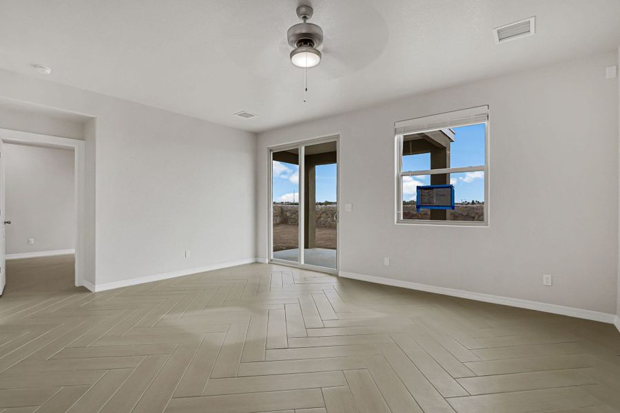 Spacious, unfurnished interior of a new home in Emerald Estates, Horizon City (Image 22). Spacious, unfurnished interior of a new home in Emerald Estates, Horizon City (Image 22).