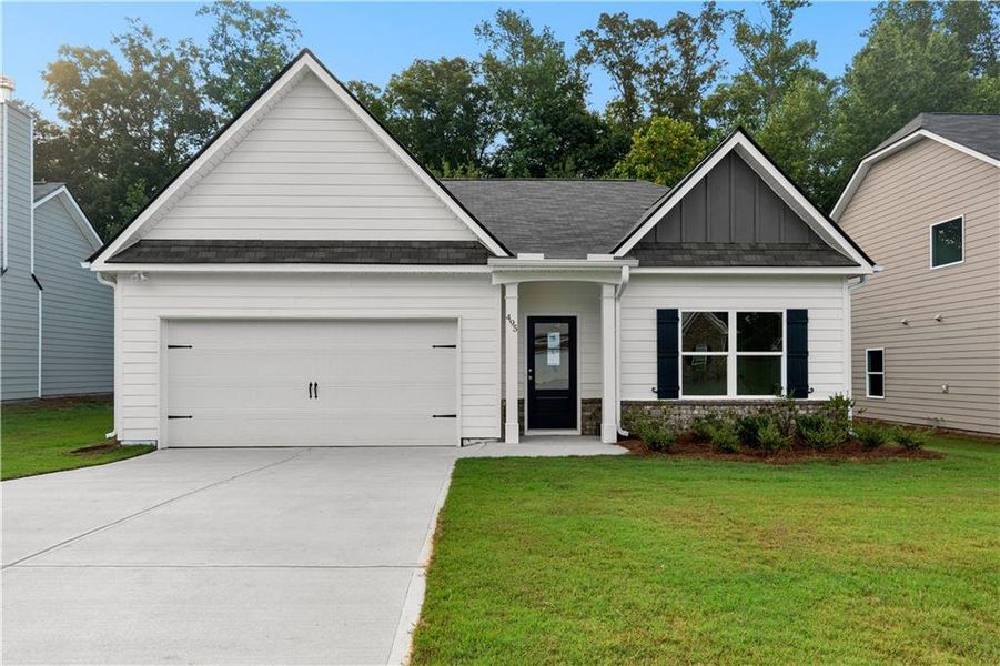 Front exterior of a new home in , Villa Rica, GA, highlighting curb appeal (Image 2).