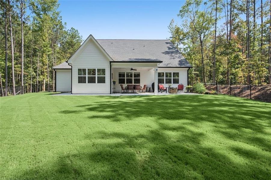 Exterior details and patio area of a home in , Douglasville (Image 37).
