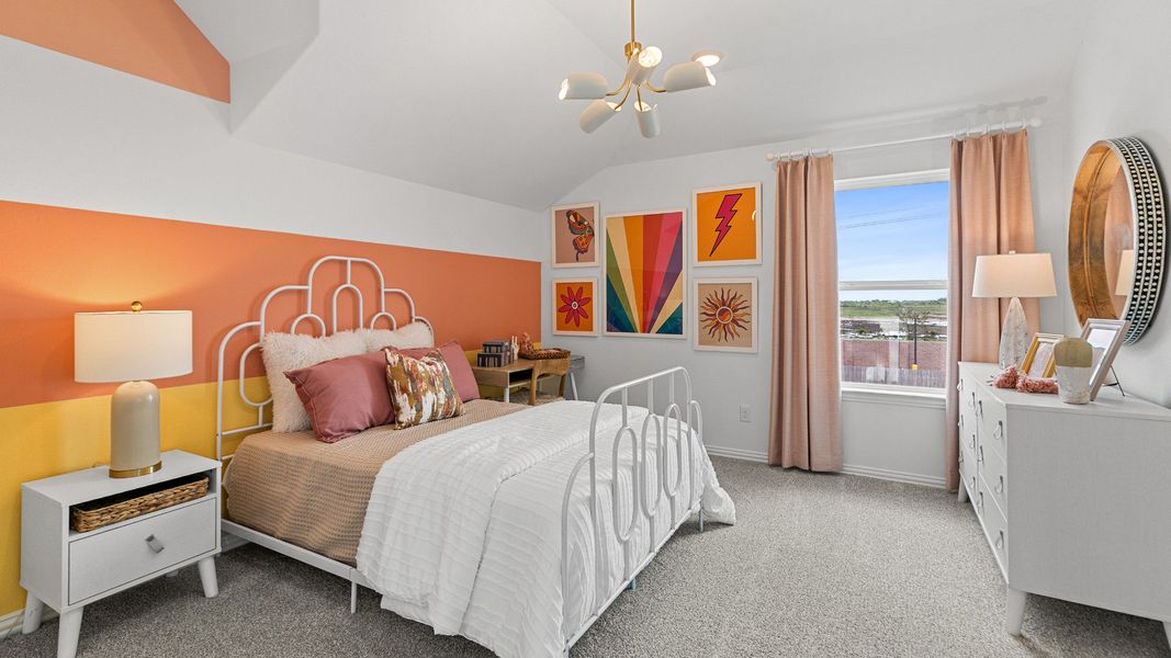 Representative furnished interior of a home built from the Magnolia by DRB Homes in Azalea, Pattison (Image 18).