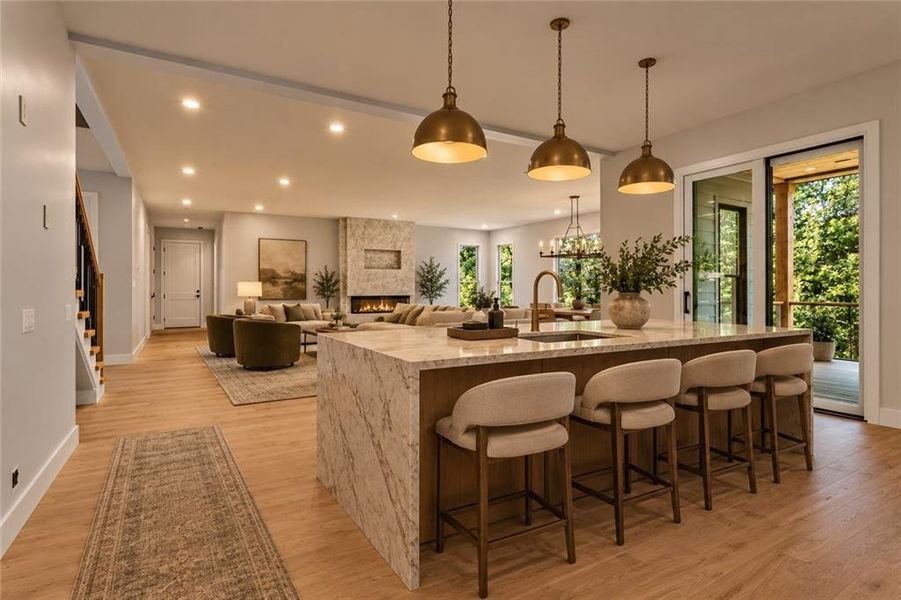 Furnished interior view inside a new home in , Marietta (Image 13).