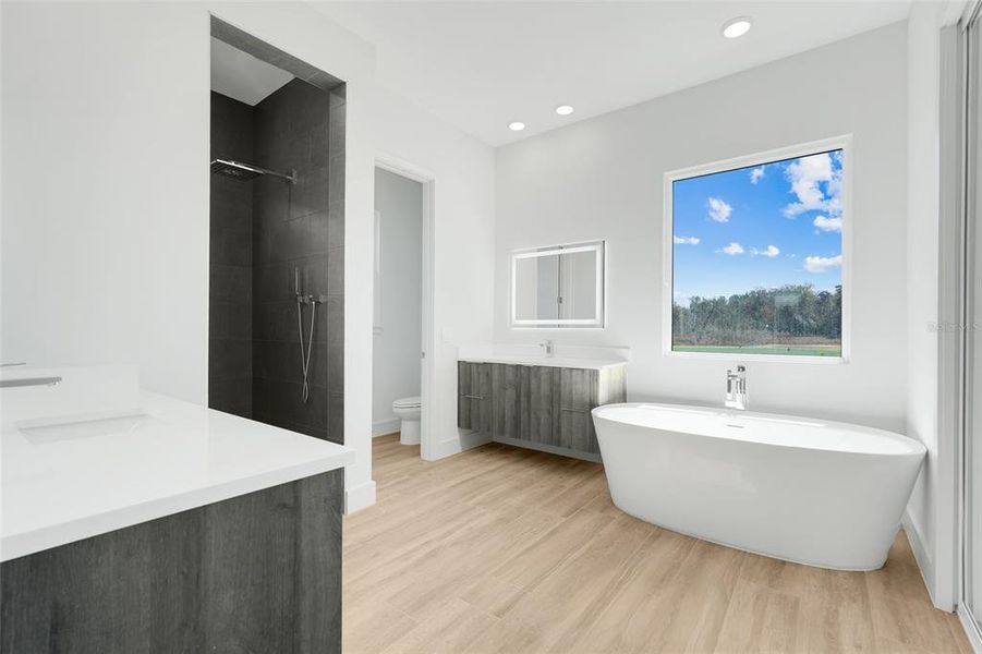 Furnished interior view inside a new home in Hampton Green at Providence, Davenport (Image 17).