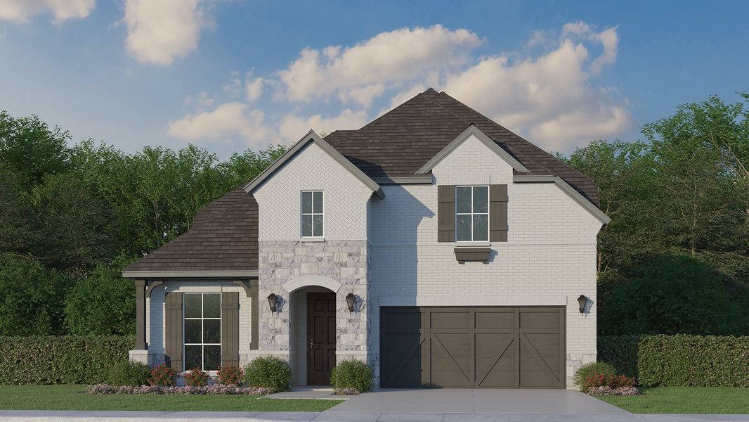 Plan 116 Elevation F w/ Stone Plan 116 Elevation F w/ Stone