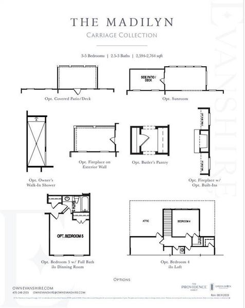 2D floor plan layout of this home in Evanshire Single Family, Duluth, GA (Image 2).
