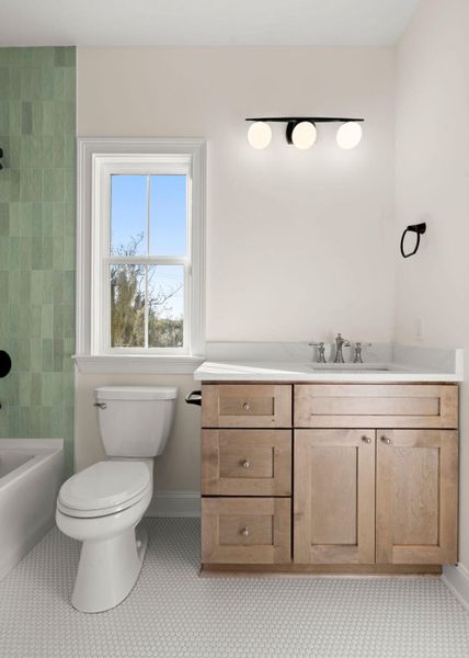 Furnished interior view inside a new home in , Charleston (Image 11).