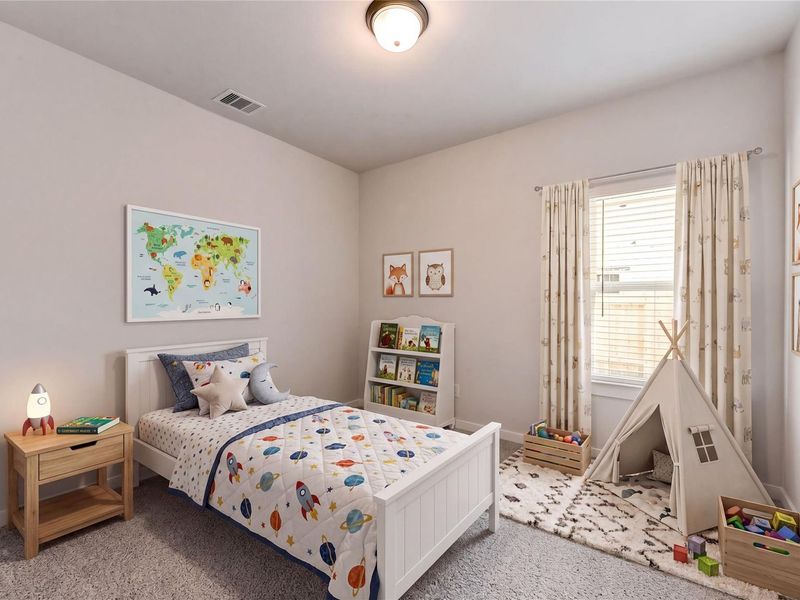 Furnished interior view inside a new home in River Ranch Meadows, Dayton (Image 11).