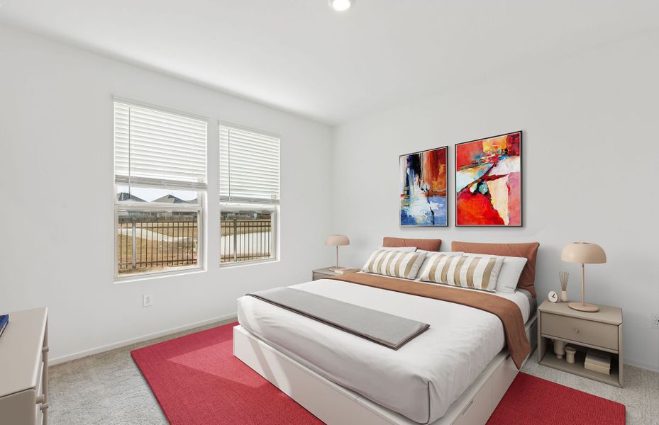 Furnished interior view inside a new home in Mavera, Conroe (Image 4).