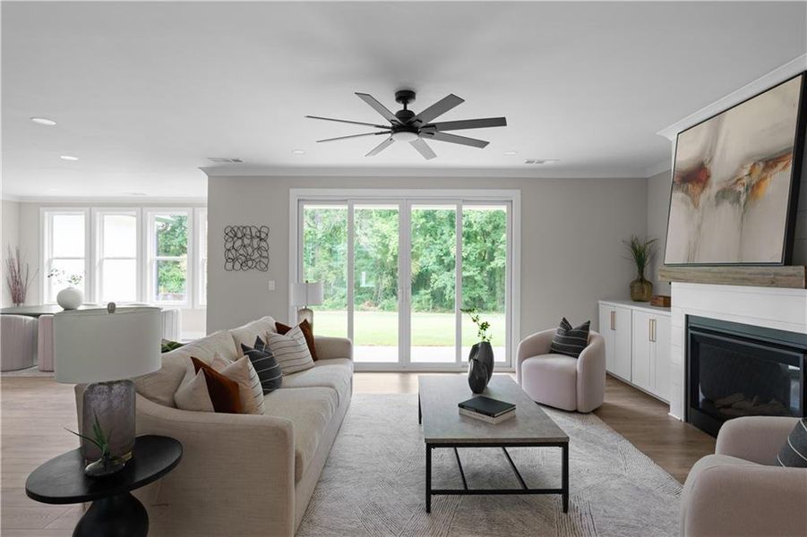 Furnished interior view inside a new home in , Lilburn (Image 30).