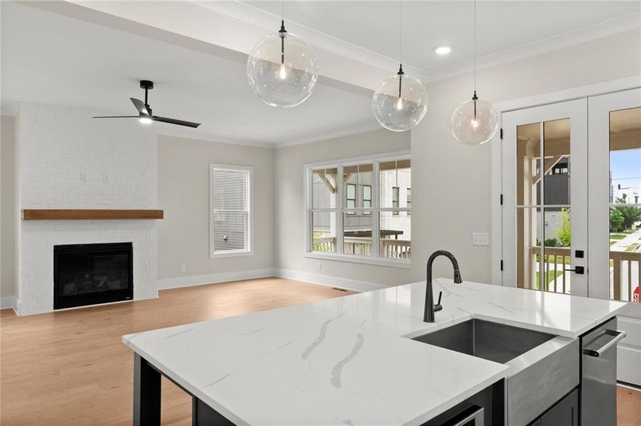 Furnished interior view inside a new home in West Town, Atlanta (Image 12). Furnished interior view inside a new home in West Town, Atlanta (Image 12).