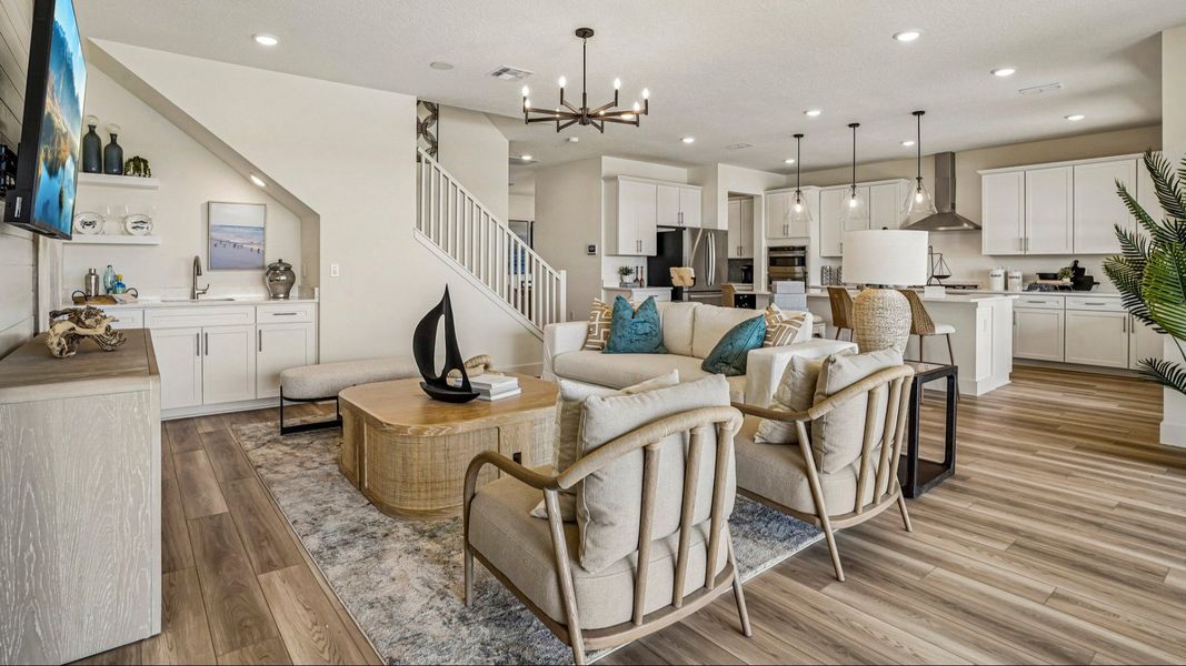 Oleander Floor Plan Living Area by DRB Homes in Ardisia Park in New Smyrna Beach, FL Oleander Floor Plan Living Area by DRB Homes in Ardisia Park in New Smyrna Beach, FL
