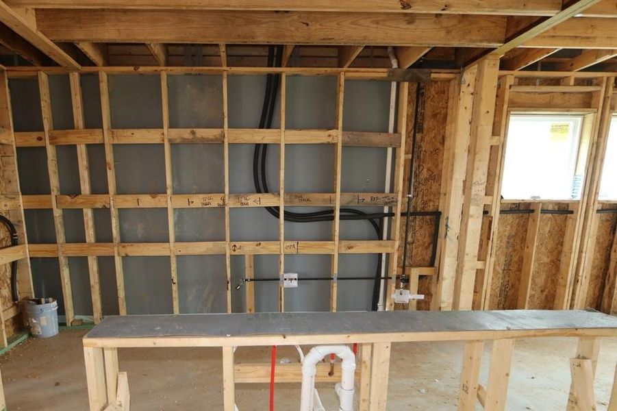 In-progress construction of a new home in Jordan Ranch 45' Homesites, Fulshear, TX (Image 27).