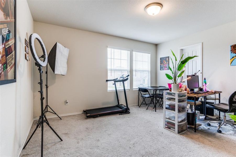 View of carpeted office