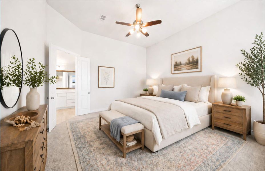 Furnished interior view inside a new home in Audubon 60′, Magnolia (Image 9). Furnished interior view inside a new home in Audubon 60′, Magnolia (Image 9).
